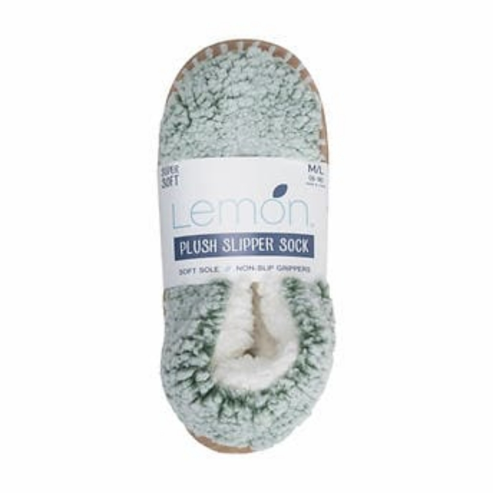 Lemon Ladies' Plush Slipper Sock - Picture 4 of 5